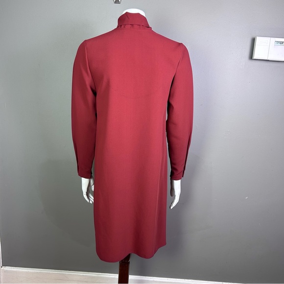 See by Chloe dress Medium minimalist rust secretary monochrome coquette office - Picture 10 of 14